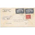 Canada REGISTERED 1933, Kindersley SASK to Winn...