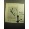 1958 Prince Matchabelli Abano Bath Oil Ad - What to do when you're in hot water!