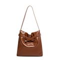 Women Genuine Leather Purses Handbags Brown