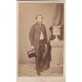 VICT. CDV PHOTO -SMART MAN, TOP HAT.PLANTER BY ...