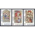 España. 1985. Mi # 2699 / 701. Artistic stained...