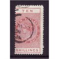 NEW ZEALAND 1895 SG66 10s Brown Fine used