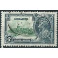 Gibraltar 1935 SG116 6d Green & Indigo Silver J...