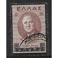 GREECE 1945 30d PURPLE PRES ROOSEVELT SG 619 FI...