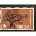 Rhodesia QEII 1967 Nature Conservation 4d Baoba...