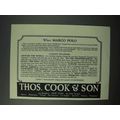 1923 Thos. Cook & Son Cruise Ad - When Marco Polo