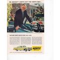 Hertz Full Page Print Ad March 1958