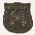Vintage Purse Handbag Black and Red Heart Theme...