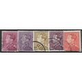 1936/1969 5 different values - fine used (o)