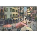 Via Nassa, Lugano, 1925 - Paul Bender Cartolina