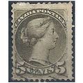 Canada 1888 SG85 5c Olive-Green Fine Used.