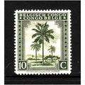 BELGIUM CONGO 1942 10c OLIVE PALMS SG 251 M / MINT