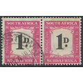 South Africa 1948 D35 1d Black & Carmine Postag...