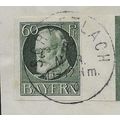 GER (BAVARIA) 1914 60pf KING LUDWIG III' (IMPER...
