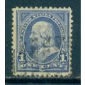Used 264 1c Benjamin Franklin Fine Plus M02992