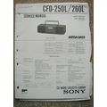 Sony CFD-250L /260L Original Service manual