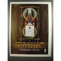1959 Martell Cordon Bleu Cognac Ad - art by John Bainbridge