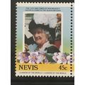 Nevis 1985 Queen Elizabeth Mother 45c Unmounted...