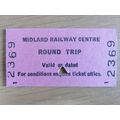 Midland Railway Centre Pink Ticket 1983