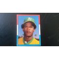 1982 Topps Stickers Card # 008 Rickey Henderson...
