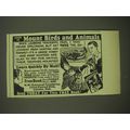 1952 N.W. School of Taxidermy Ad - Learn to Mount birds and animals
