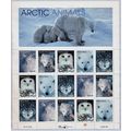 Arctic Animals 33¢ Sheet of 15 Postage Stamps S...