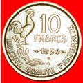 COCK (1950-1959): FRANCE ★ 10 FRANCS 1954B! SCA...