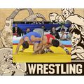 Wrestling Laser Engraved Wood Picture Frame Lan...