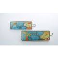 Small blue orange yellow enamel and metal hair ...