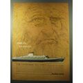 1960 Italian Line Cruise Ad - Tribute to Genius The Leonardo da Vinci