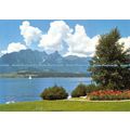 D022300 Am Thunersee in Hilterfingen. Stockhorn...