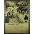 1961 Crane's Paper Ad - honor on Crane's