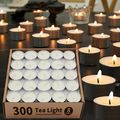 Unscented Palm Tea Lights Candles 300 Pack Bulk...