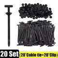20Pcs Nylon Universal Cable Tie Buckle Heavy Du...
