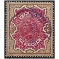India 1895 SG107a 2 Rupees Carmine & Brown Fine...