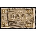 Belgium 1941 Railway Parcelpost 4,00Fr Used Sta...