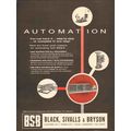 BLACK SIVALLS BRYSON INC 1962 automation equipm...