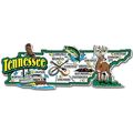 Tennessee Jumbo State Map Fridge Magnet