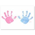 New Baby Boy Blue Girl Pink Handprint Footprint...