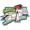 Connecticut Jumbo State Map Fridge Magnet