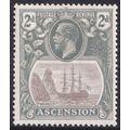 Ascension Island KGV 1924-33 2d Grey-Black Grey...