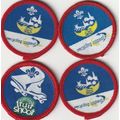 Scout Badges 4 x Cub Activity 2002+ Sponsored -...