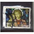 2009 GB LARGE 1ST CLASS CHRISTMAS STAINED GLASS...