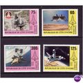 IVORY COAST 1981 CONQUEST OF SPACE SG 673/676 S...