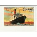 A Marine Art Postcard 1-23/7 CUNARD LINE Franconia