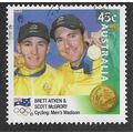 AUS 2000 45c 'GOLD MEDAL- CYCLING MENS MADISON'...
