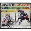 Mi 657/8 (**): World Championship in Ice-hockey