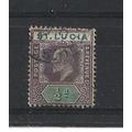StLucia.SG58 1/2d Dull Purple and Green.Fine Us...