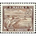 MALTA, Grand Harbour Valleta, brown 1938, ¼d, #4
