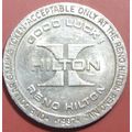 Hilton. $1 Casino Token. Reno, NV. T20.
